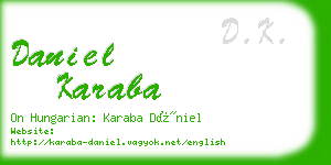 daniel karaba business card